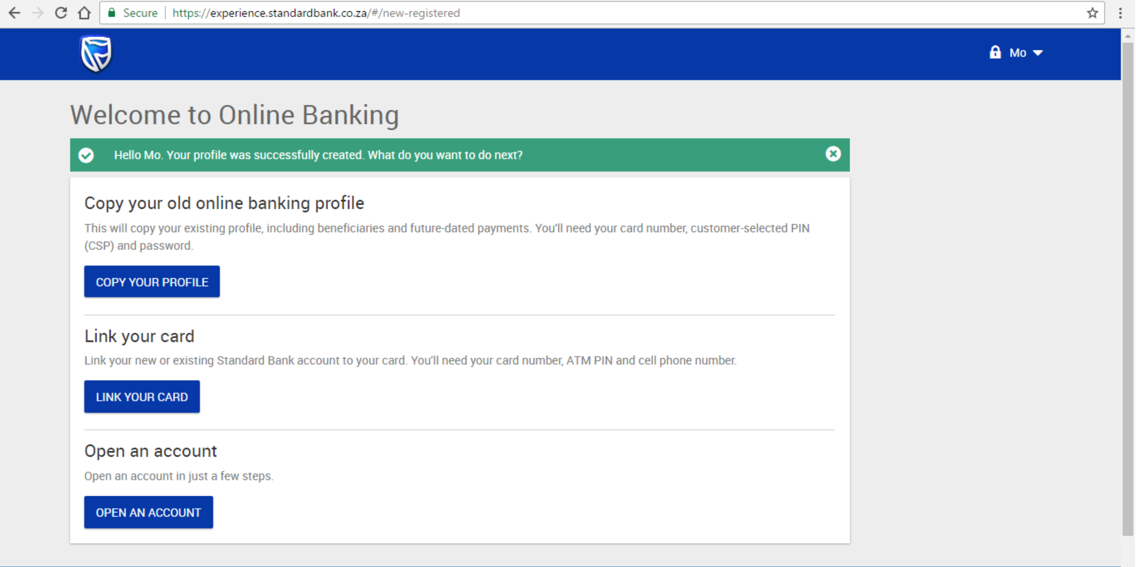Registering For New Online Banking If You Ve Neve Standard